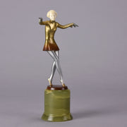 Lorenzl bronze and ivory dancer