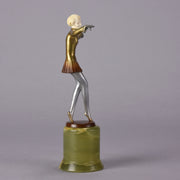 Lorenzl bronze and ivory dancer