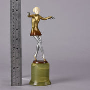 Lorenzl bronze and ivory dancer