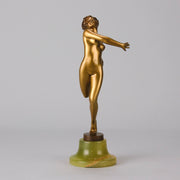 Josef Lorenzl - Fleur - Art deco figurines - Art Deco Sculpture - Art Deco Bronze Figurines - Art Deco Bronze Lady - Hickmet Fine Arts