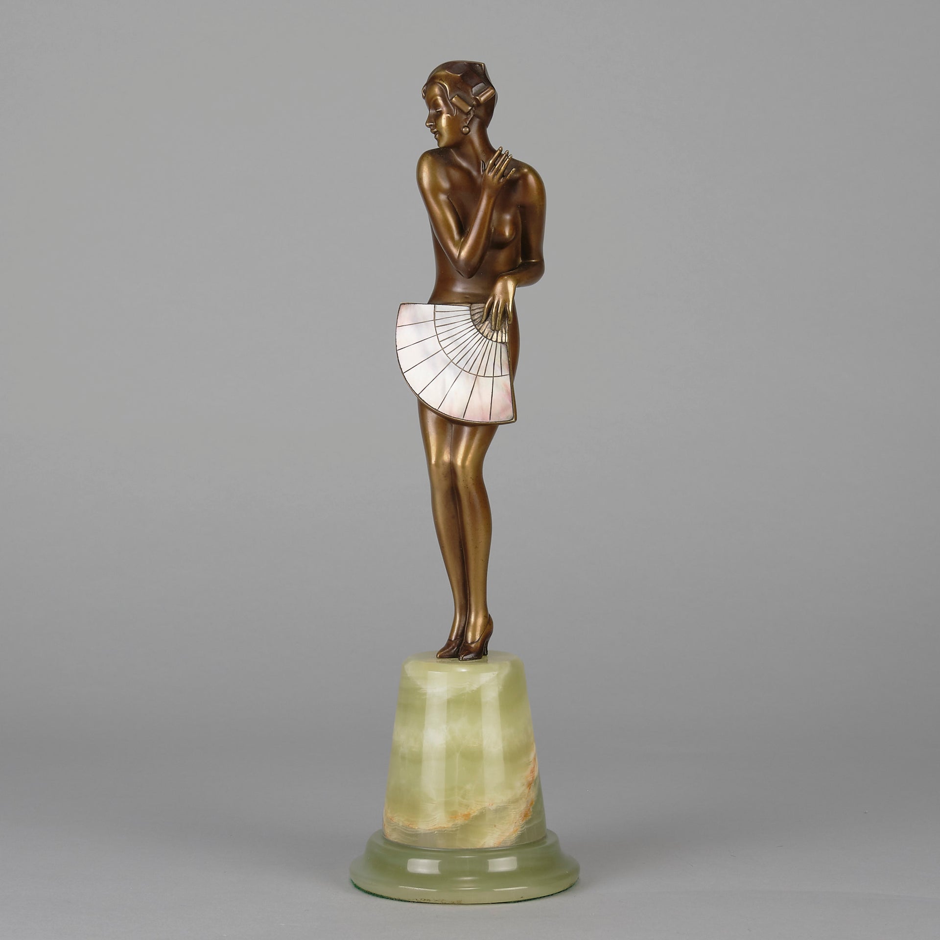 Lorenzl Fan Dancer - Art Deco Bronze - Hickmet Fine Arts