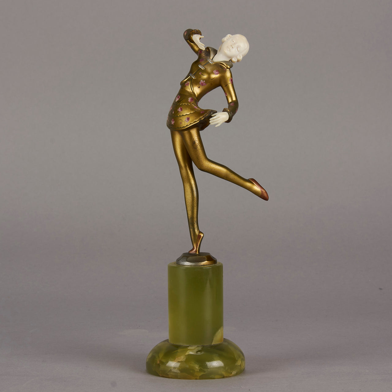 Bronze and ivory Lorenzl Dancer - Josef Lorenzl - Antique Bronze - Hickmet Fine Arts