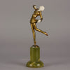 Bronze and ivory Lorenzl Dancer - Josef Lorenzl - Antique Bronze - Hickmet Fine Arts
