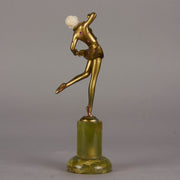Bronze and ivory Lorenzl Dancer - Josef Lorenzl - Antique Bronze - Hickmet Fine Arts