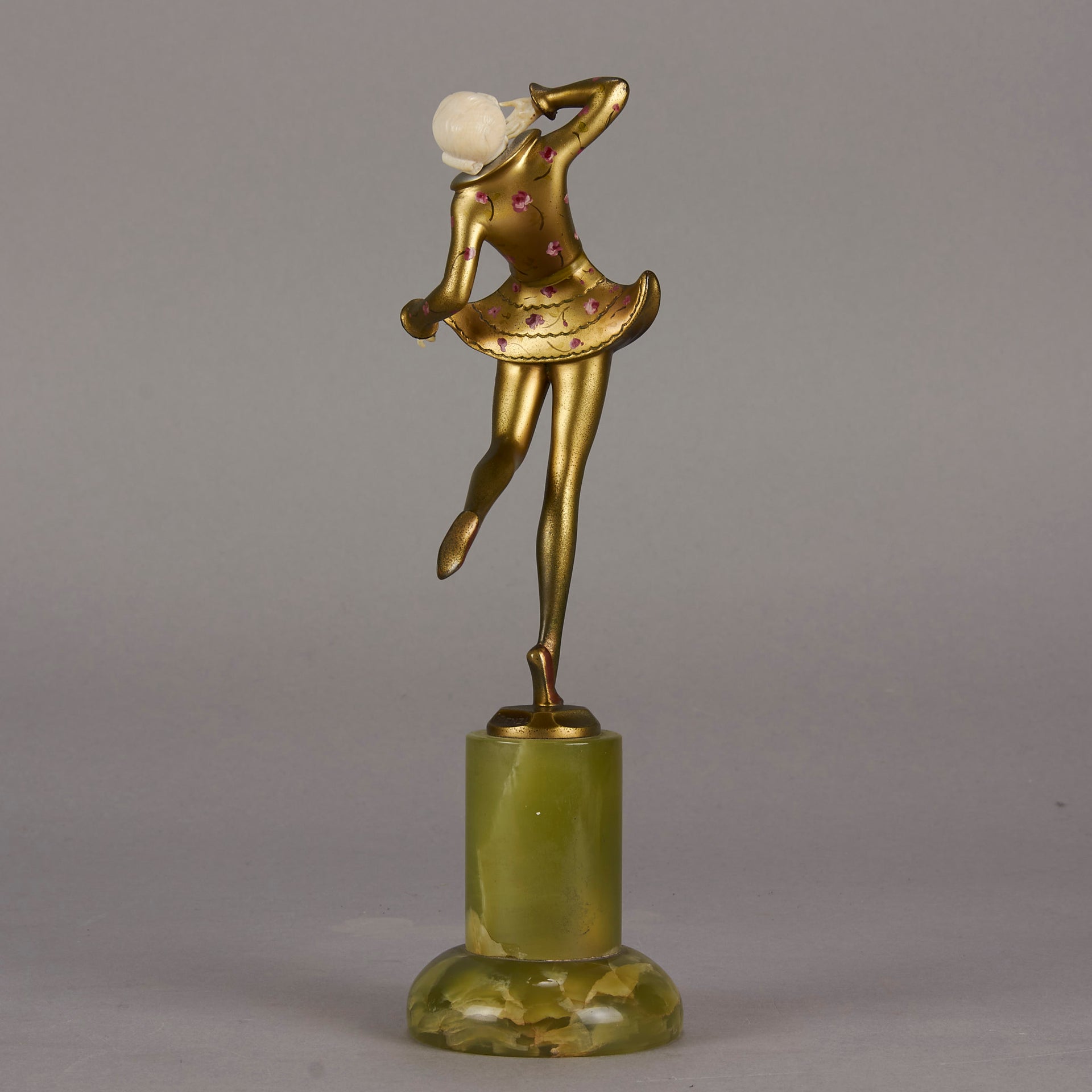 Bronze and ivory Lorenzl Dancer - Josef Lorenzl - Antique Bronze - Hickmet Fine Arts