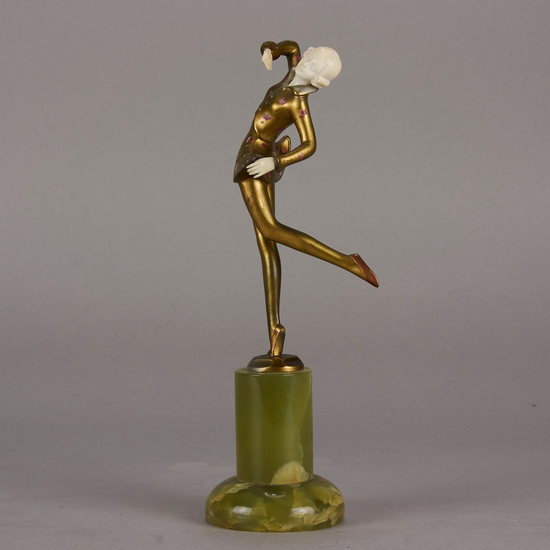 Bronze and ivory Lorenzl Dancer - Josef Lorenzl - Antique Bronze - Hickmet Fine Arts