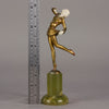 Bronze and ivory Lorenzl Dancer - Josef Lorenzl - Antique Bronze - Hickmet Fine Arts