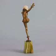 Josef Lorenzl Dancer - Chryselephantine Figure - Art Deco sculptures for sale - Deco Bronze - Hickmet Fine Arts