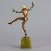 Josef Lorenzl Dancer - Chryselephantine Figure - Art Deco sculptures for sale - Deco Bronze - Hickmet Fine Arts