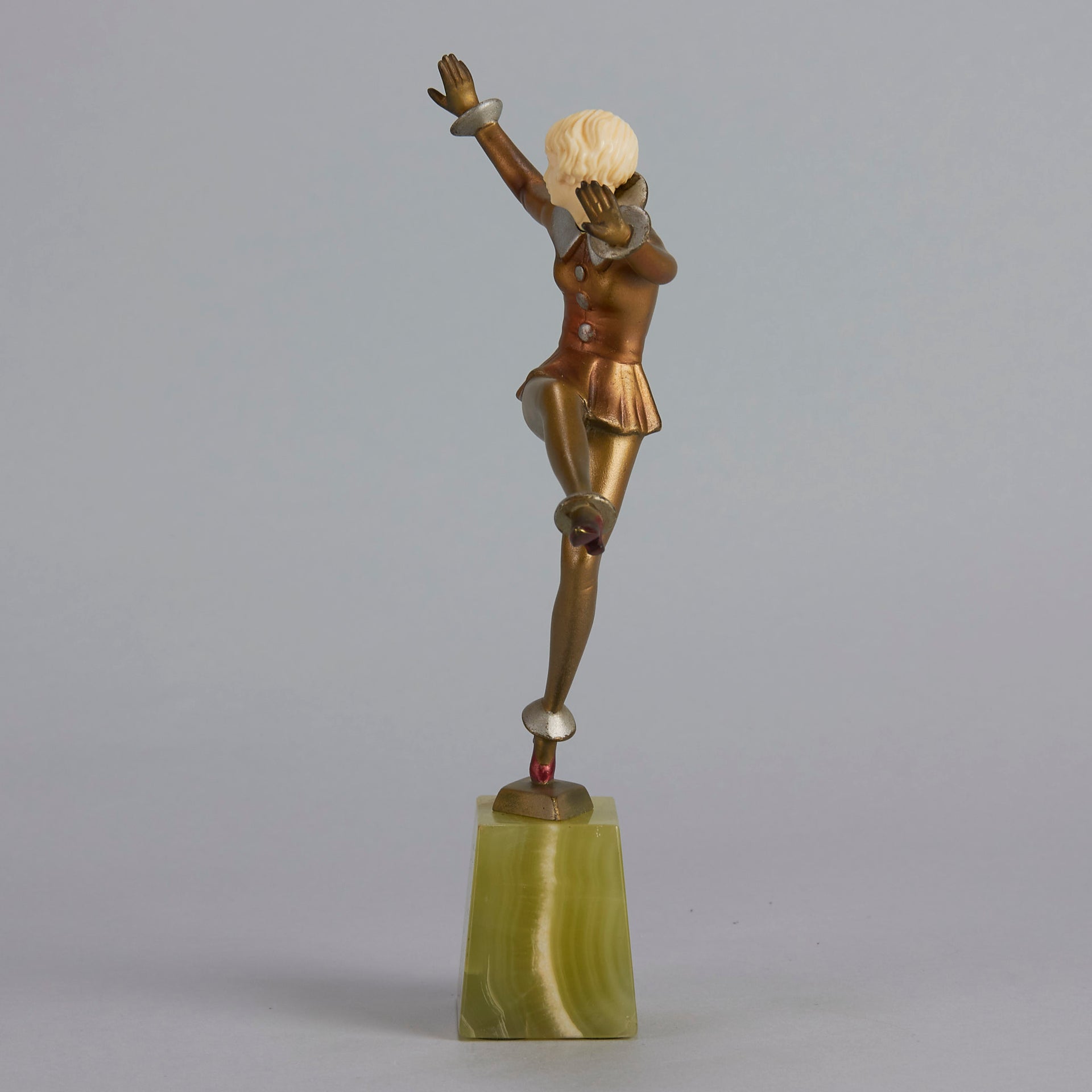 Josef Lorenzl Dancer - Chryselephantine Figure - Art Deco sculptures for sale - Deco Bronze - Hickmet Fine Arts