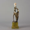 Art Deco Antique Bronze statues - Floral Dress by Josef Lorenzl – Hickmet Fine Arts