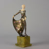  Art Deco Antique Bronze statues - Floral Dress by Josef Lorenzl – Hickmet Fine Arts