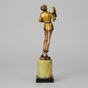 Josef Lorenzl - Girl With Parrot - Art deco figurines - Art Deco Sculpture - Art Deco Bronze Figurines - Art Deco Bronze Lady - Hickmet Fine Arts
