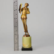 Josef Lorenzl - Girl With Parrot - Art deco figurines - Art Deco Sculpture - Art Deco Bronze Figurines - Art Deco Bronze Lady - Hickmet Fine Arts