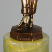 Josef Lorenzl - Girl With Parrot - Art deco figurines - Art Deco Sculpture - Art Deco Bronze Figurines - Art Deco Bronze Lady - Hickmet Fine Arts