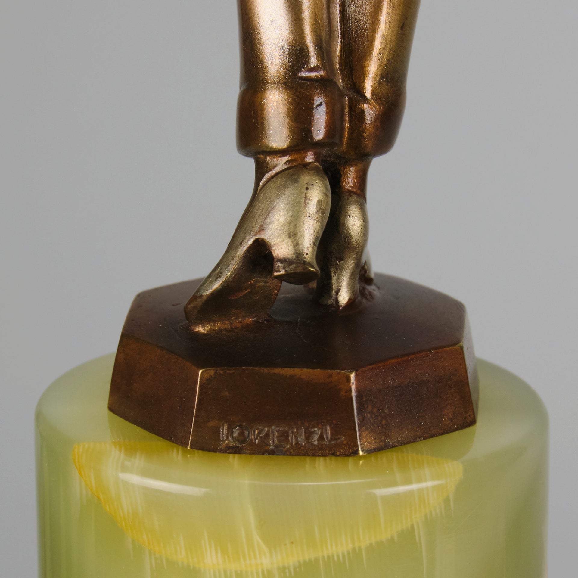 Josef Lorenzl - Girl With Parrot - Art deco figurines - Art Deco Sculpture - Art Deco Bronze Figurines - Art Deco Bronze Lady - Hickmet Fine Arts