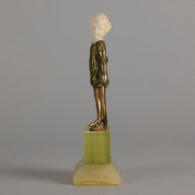 Lorenzl Hoop Girl - Art Deco Bronze - Hickmet Fine Arts