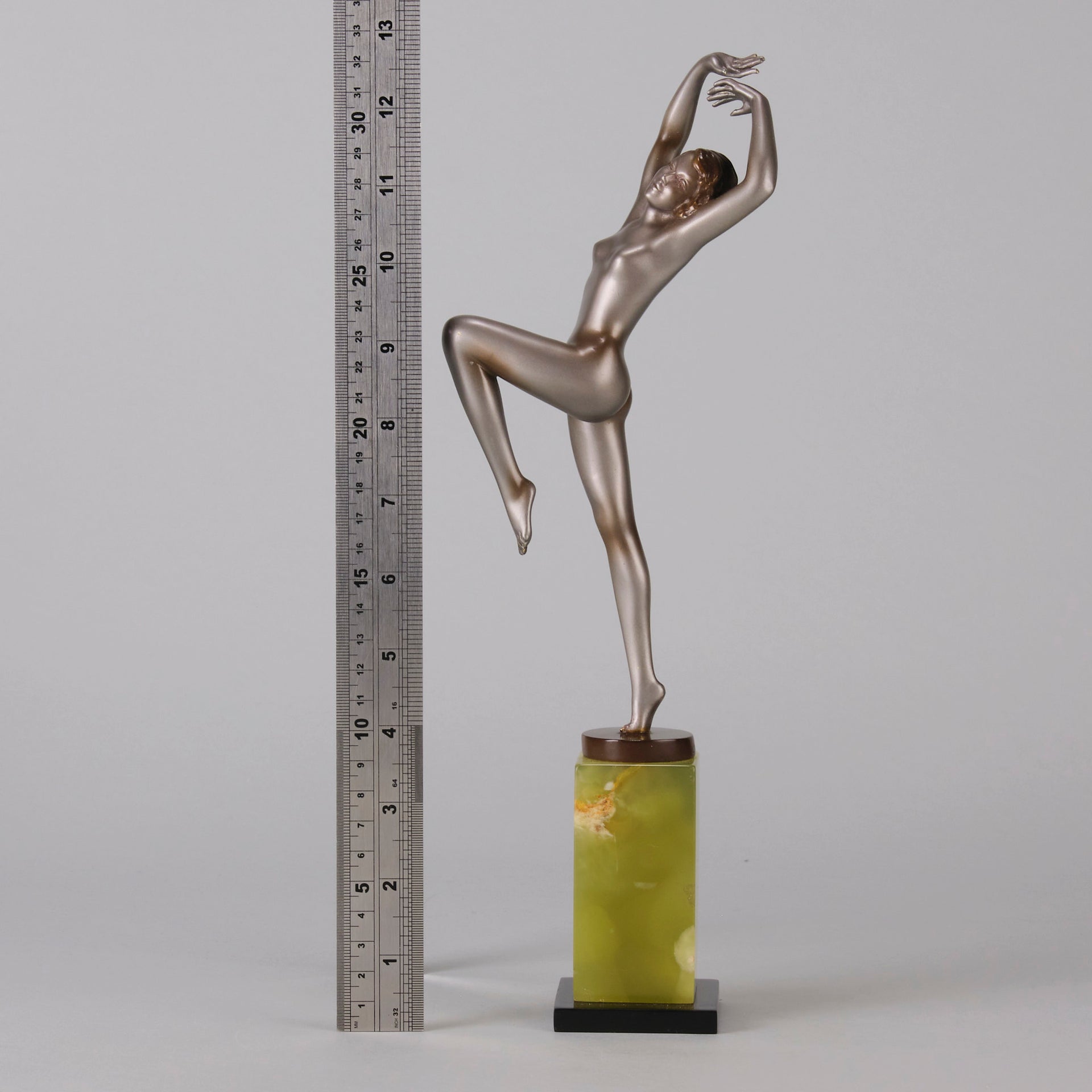 Lorenzl Bronze 'Knee Up' - Art Deco Bronze - Hickmet Fine Arts