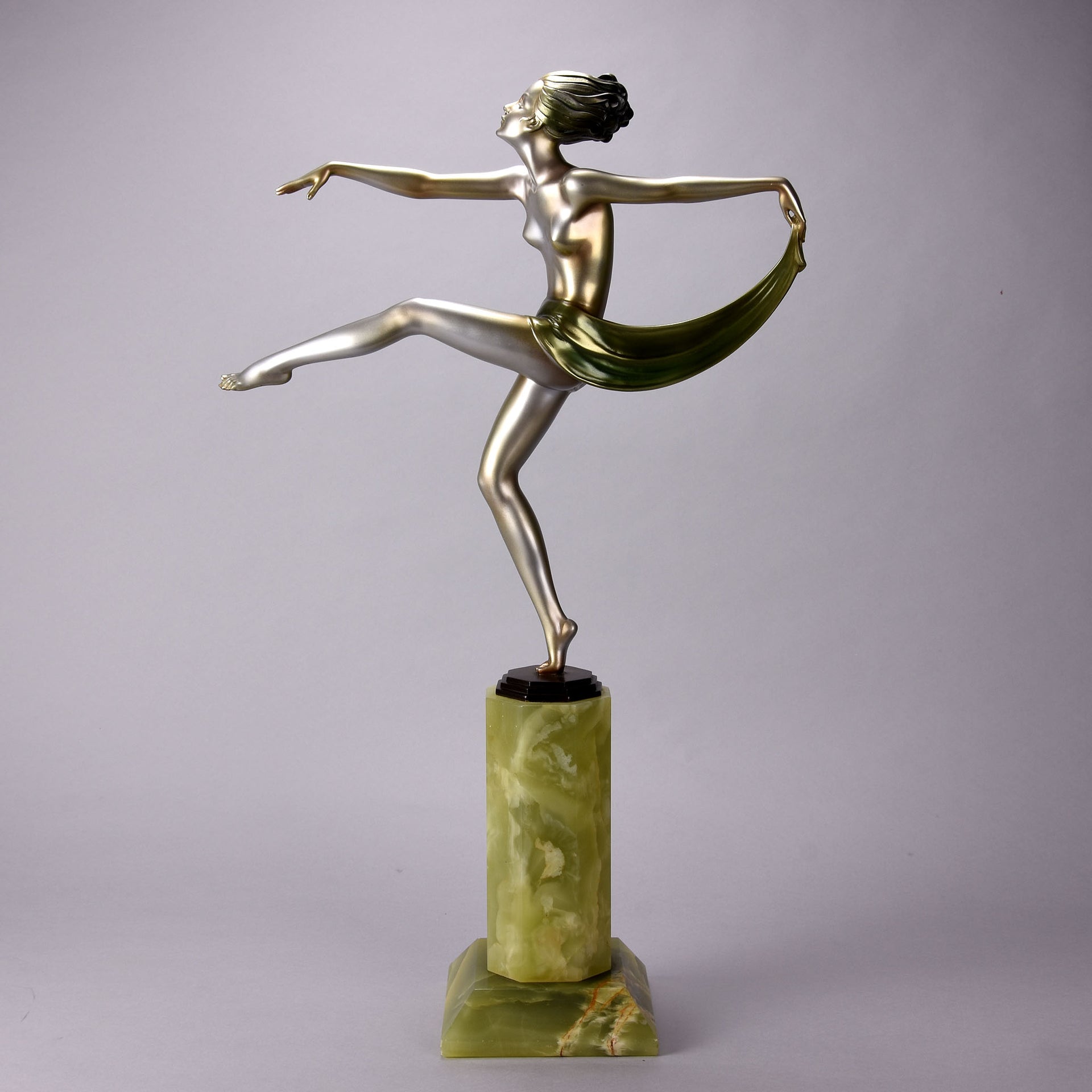 Josef Lorenzl Scarf Dancer - Large Lorenzl Bronze - Hickmet Fine Arts