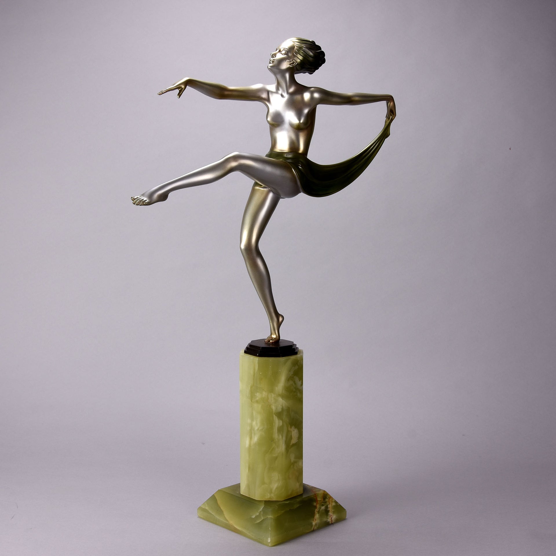 Josef Lorenzl Scarf Dancer - Large Lorenzl Bronze - Hickmet Fine Arts