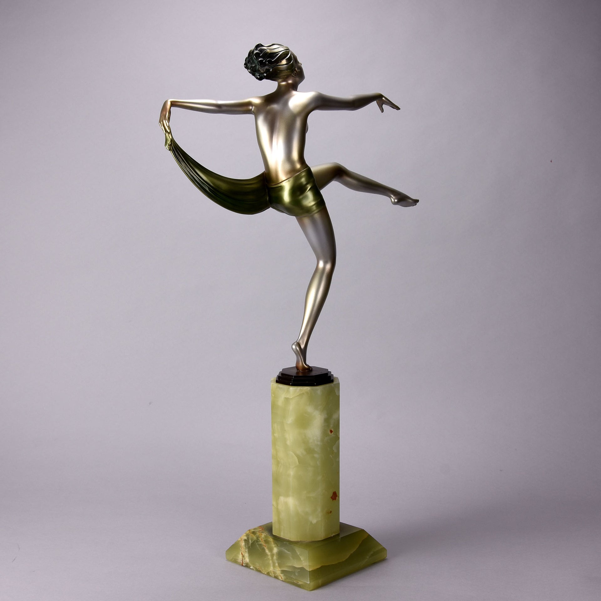 Josef Lorenzl Scarf Dancer - Large Lorenzl Bronze - Hickmet Fine Arts