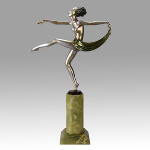 Josef Lorenzl Scarf Dancer - Large Lorenzl Bronze - Hickmet Fine Arts