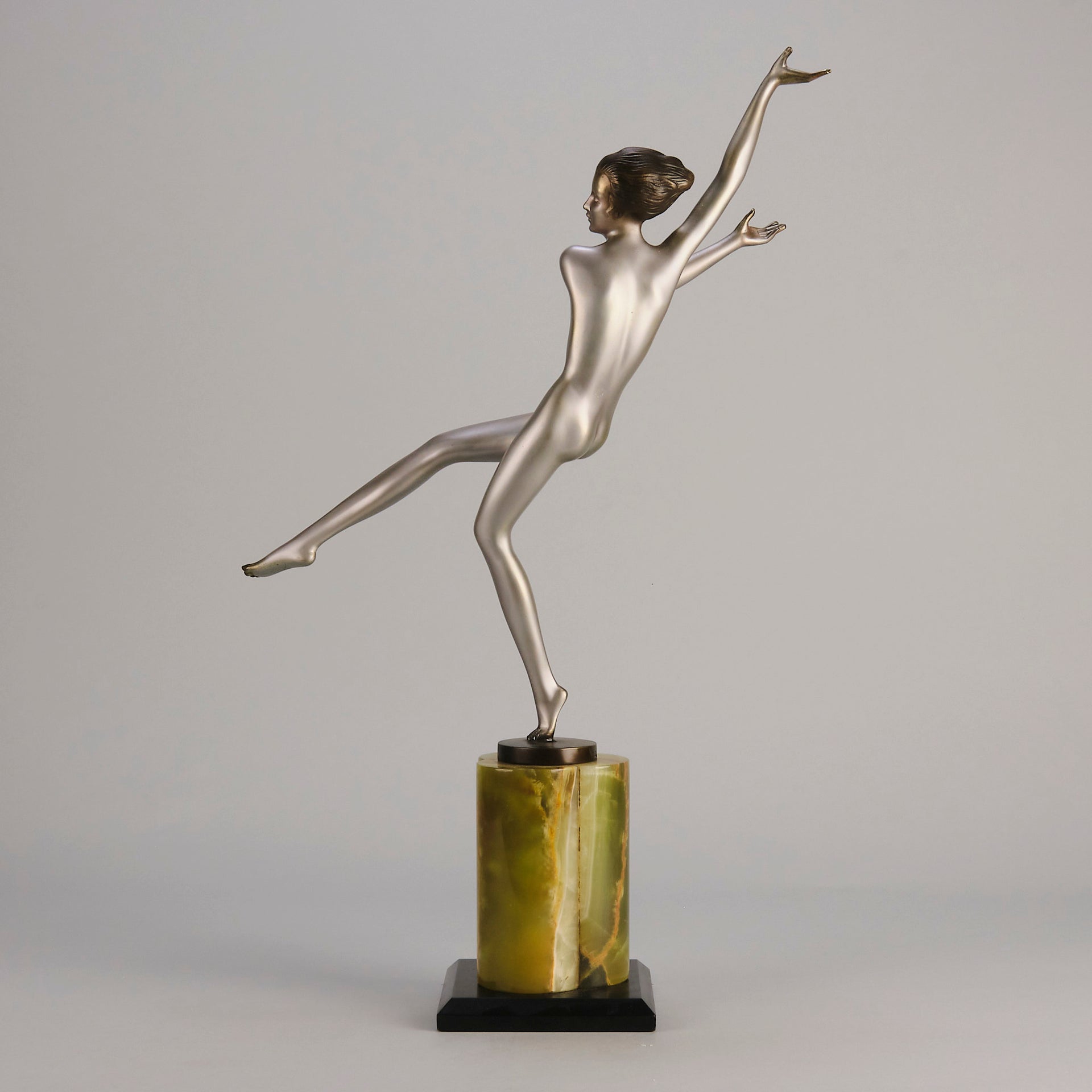 Josef Lorenzl - Leg Out - Art deco figurines - Art Deco Sculpture - Art Deco Bronze Figurines - Art Deco Bronze Lady - Hickmet Fine Arts