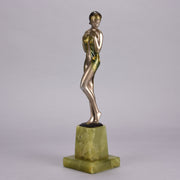 Josef Lorenzl Coy Lady - Lorenzl Bronze - Hickmet Fine Arts