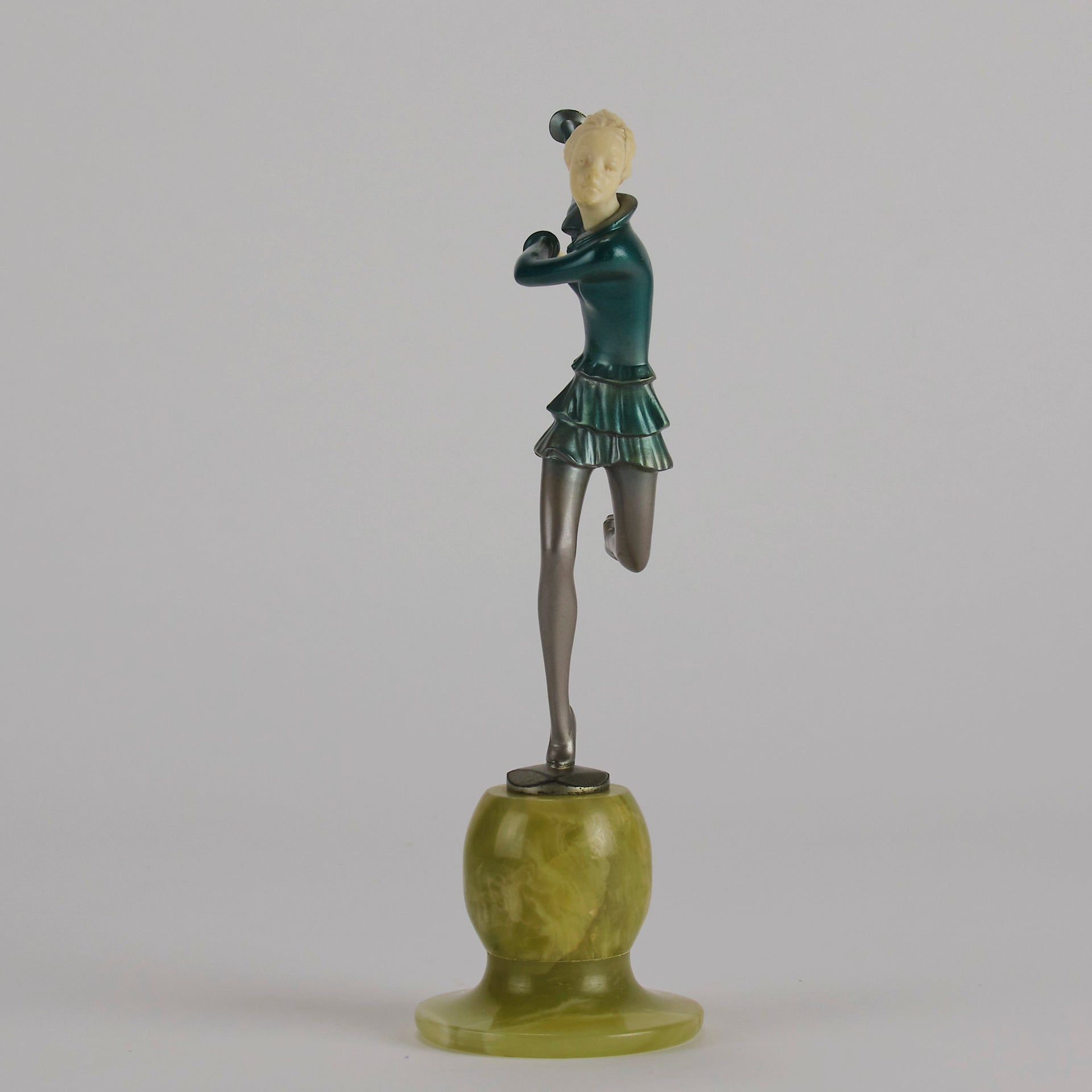 Art deco figurines – Lorenzl – Running Girl - Antique Bronze - Art Deco Sculpture - Bronze statues for sale - art deco statues 1930s - art deco bronze figurines - antique bronze figures - bronze figurines for sale - Art Deco Bronze - genuine art deco figurines - Art Deco Bronze Lady - Antique bronze statues - Antique bronze sculptures for sale - Art Deco sculptures for sale – Hickmet Fine Arts