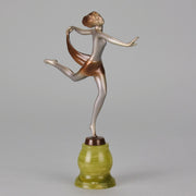 Lorenzl Scarf Dancer - Art Deco Figurines - Hickmet Fine Arts