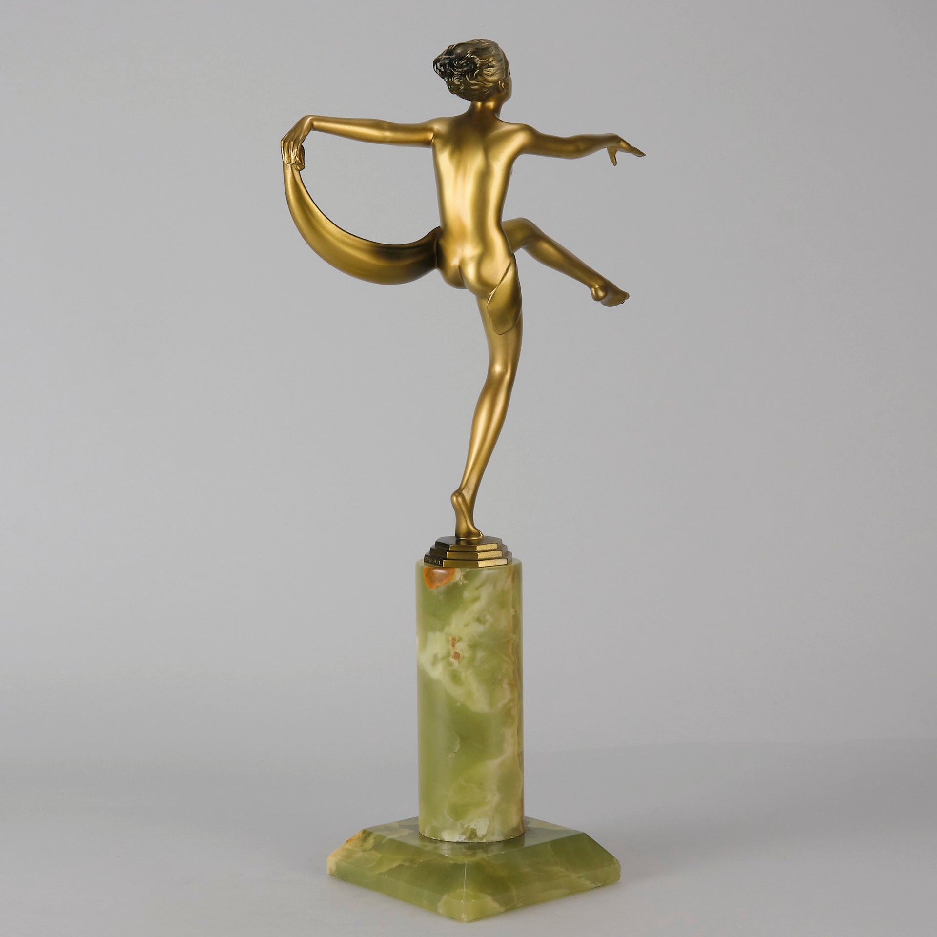 Scarf Dancer - Josef Lorenzl - Art Deco Figurines - Hickmet Fine Arts