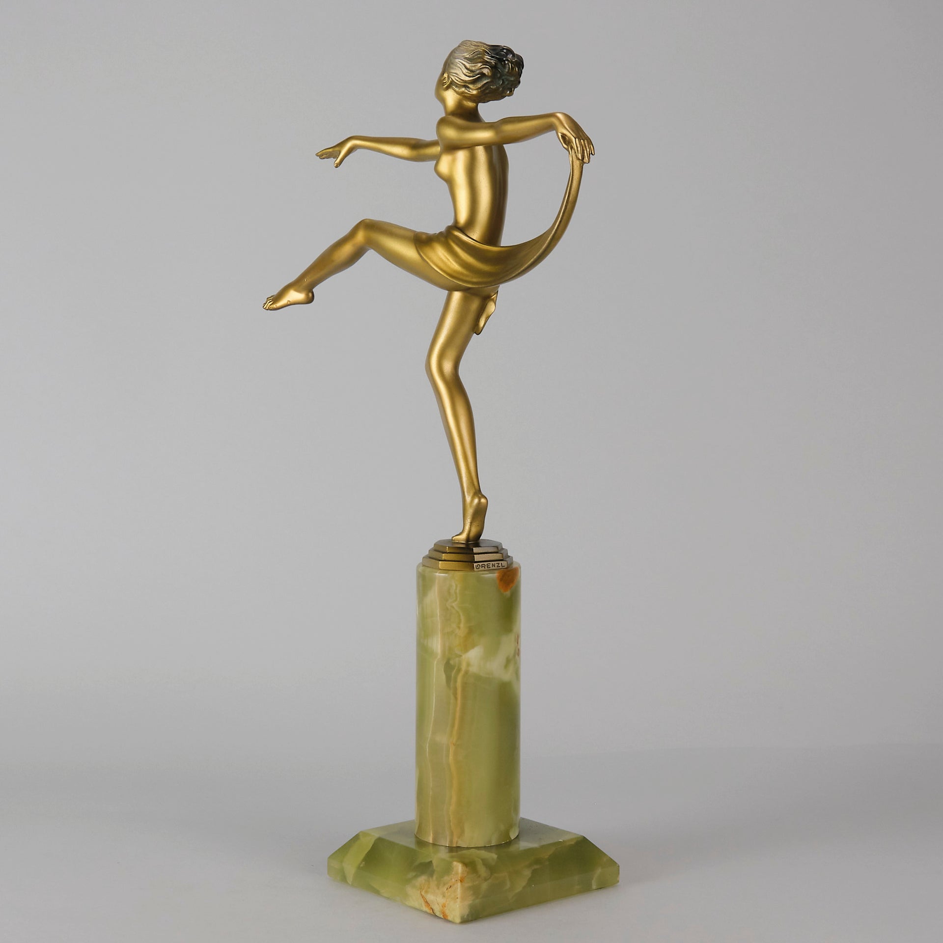 Scarf Dancer - Josef Lorenzl - Art Deco Figurines - Hickmet Fine Arts