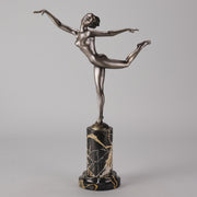 Josef Lorenzl The Pose - Lorenzl Bronze Figure - Hickmet Fine Arts