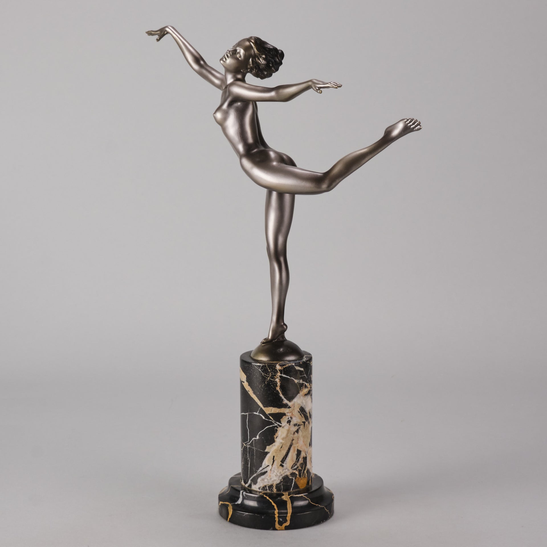 Josef Lorenzl The Pose - Lorenzl Bronze Figure - Hickmet Fine Arts