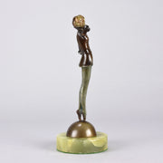 Josef Lorenzl Bronze - Tiptoes - Art Deco Sculpture - Hickmet Fine Arts
