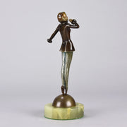 Josef Lorenzl Bronze - Tiptoes - Art Deco Sculpture - Hickmet Fine Arts