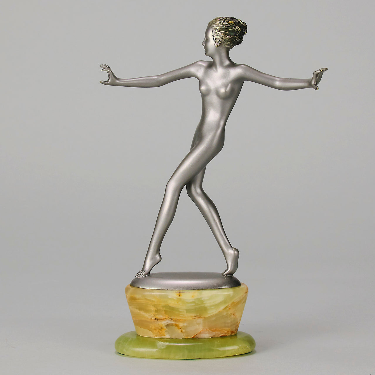 Josef Lorenzl - Veronica - Art deco figurines - Art Deco Sculpture - Art Deco Bronze Figurines - Art Deco Bronze Lady - Hickmet Fine Arts