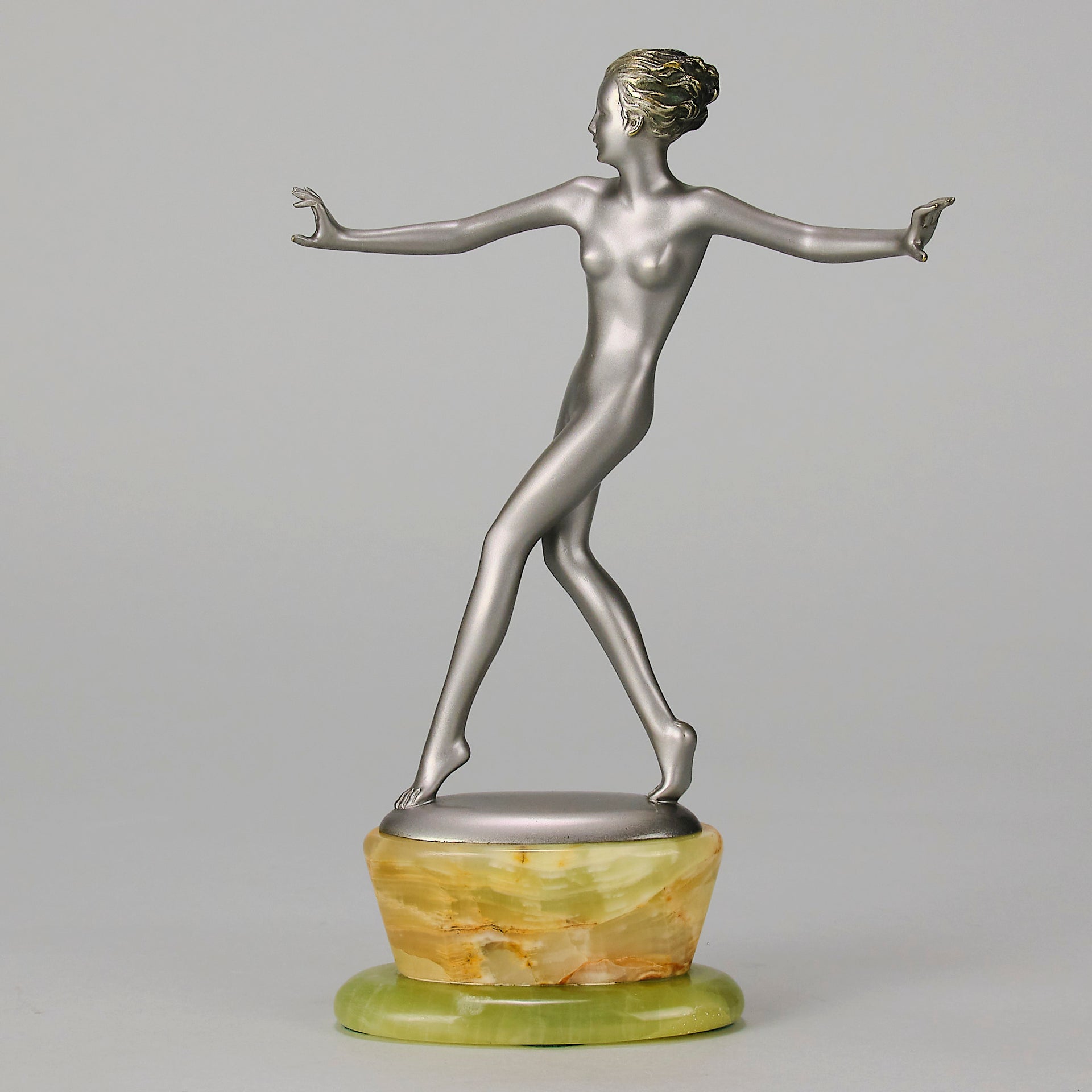 Josef Lorenzl - Veronica - Art deco figurines - Art Deco Sculpture - Art Deco Bronze Figurines - Art Deco Bronze Lady - Hickmet Fine Arts
