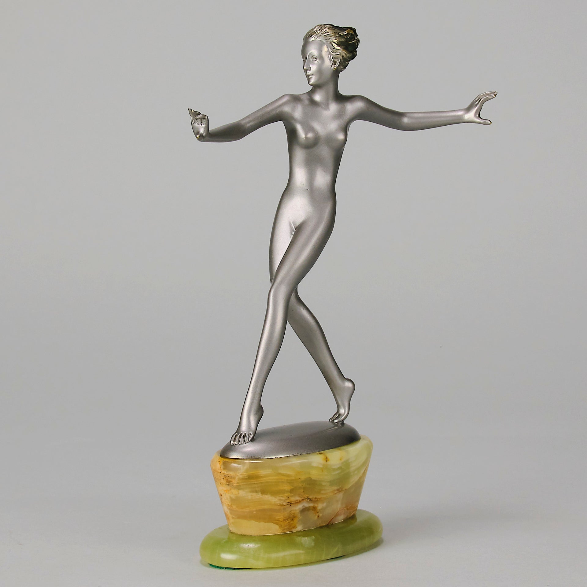 Josef Lorenzl - Veronica - Art deco figurines - Art Deco Sculpture - Art Deco Bronze Figurines - Art Deco Bronze Lady - Hickmet Fine Arts