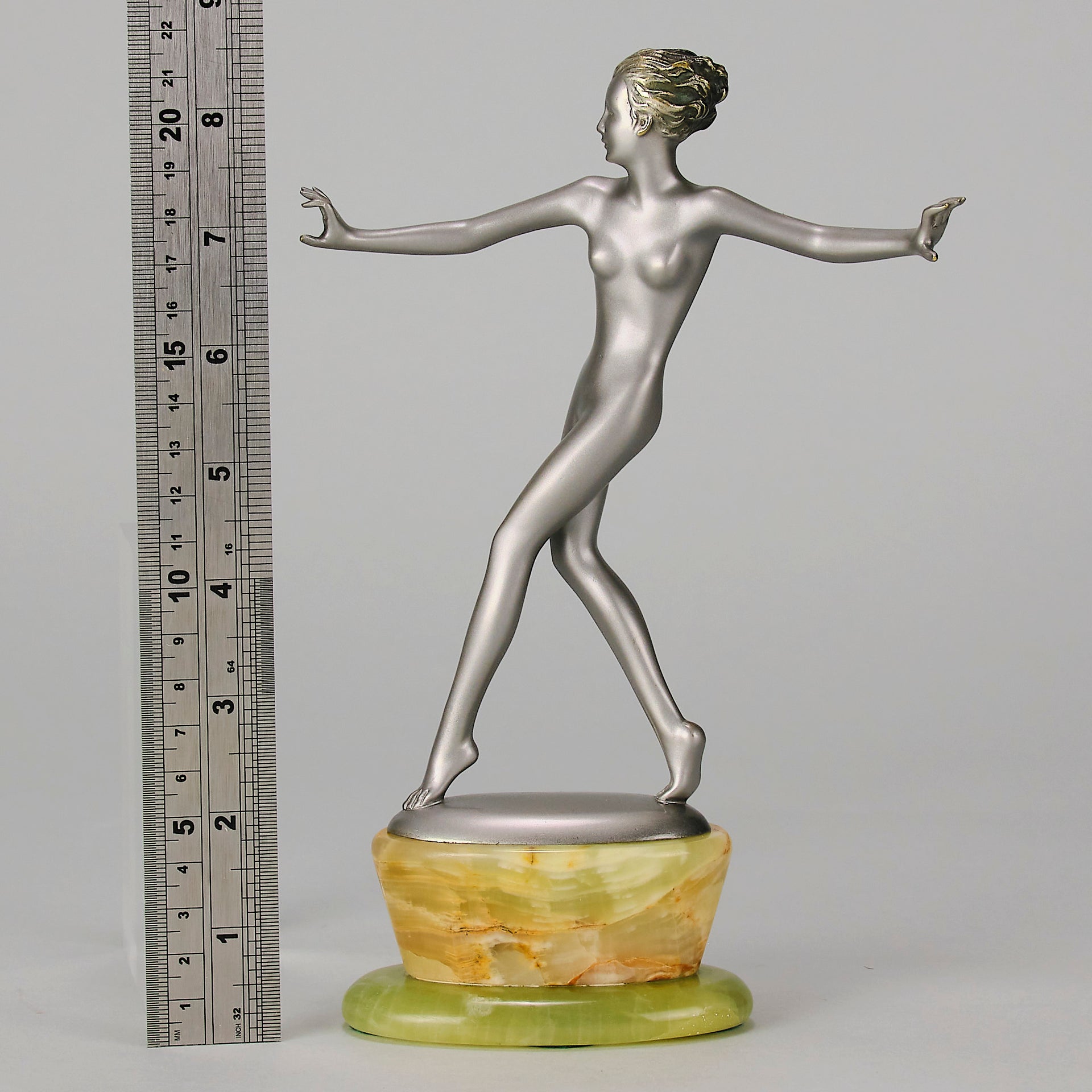 Josef Lorenzl - Veronica - Art deco figurines - Art Deco Sculpture - Art Deco Bronze Figurines - Art Deco Bronze Lady - Hickmet Fine Arts