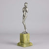 Adolph Shy Maiden Art Deco Bronze 