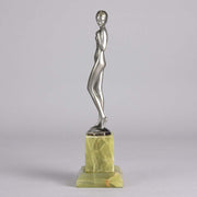 Adolph Shy Maiden Art Deco Bronze 