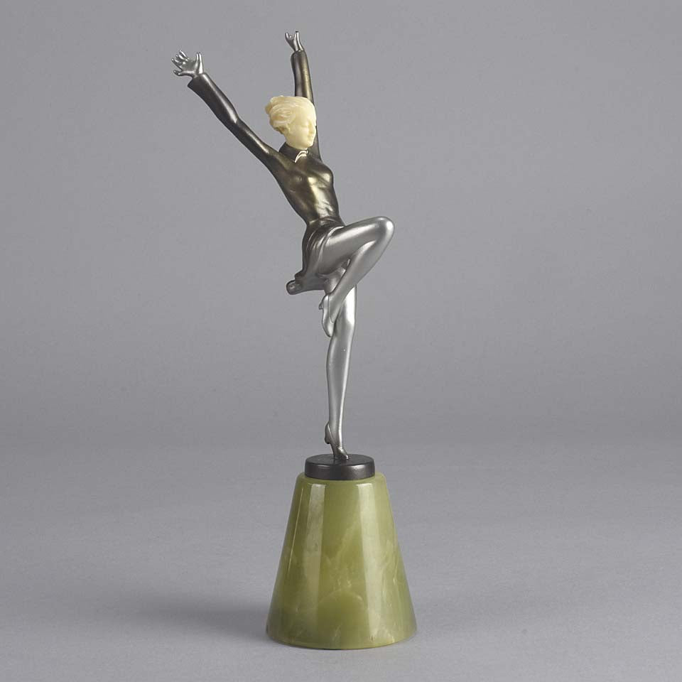 Lorenzl Arms Up Art Deco Figure
