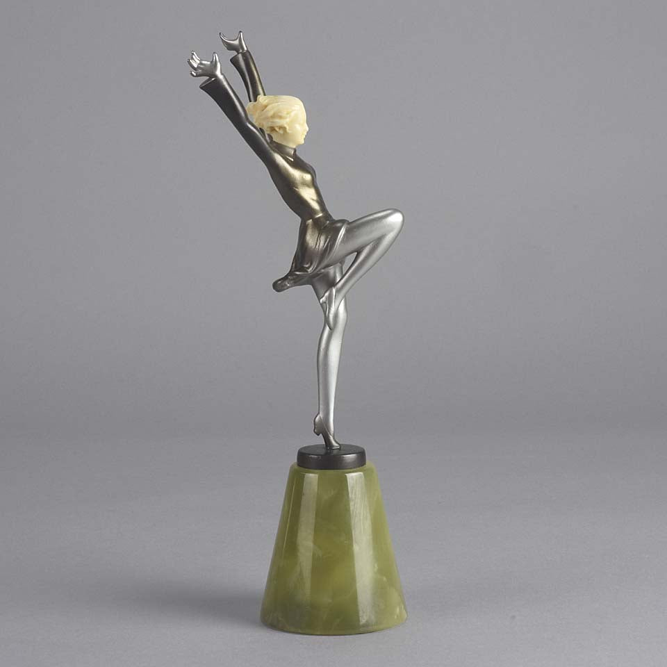Lorenzl Arms Up Art Deco Figure