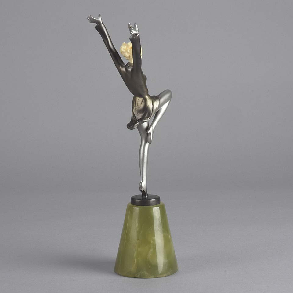 Lorenzl Arms Up Art Deco Figure