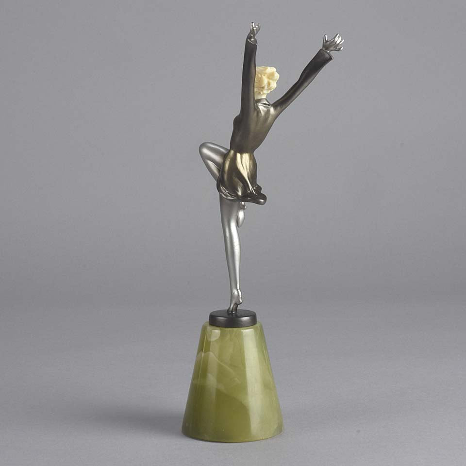 Lorenzl Arms Up Art Deco Figure