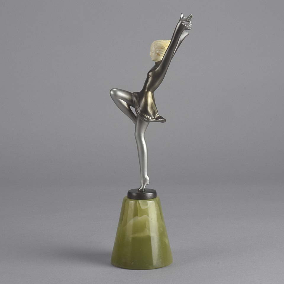 Lorenzl Arms Up Art Deco Figure