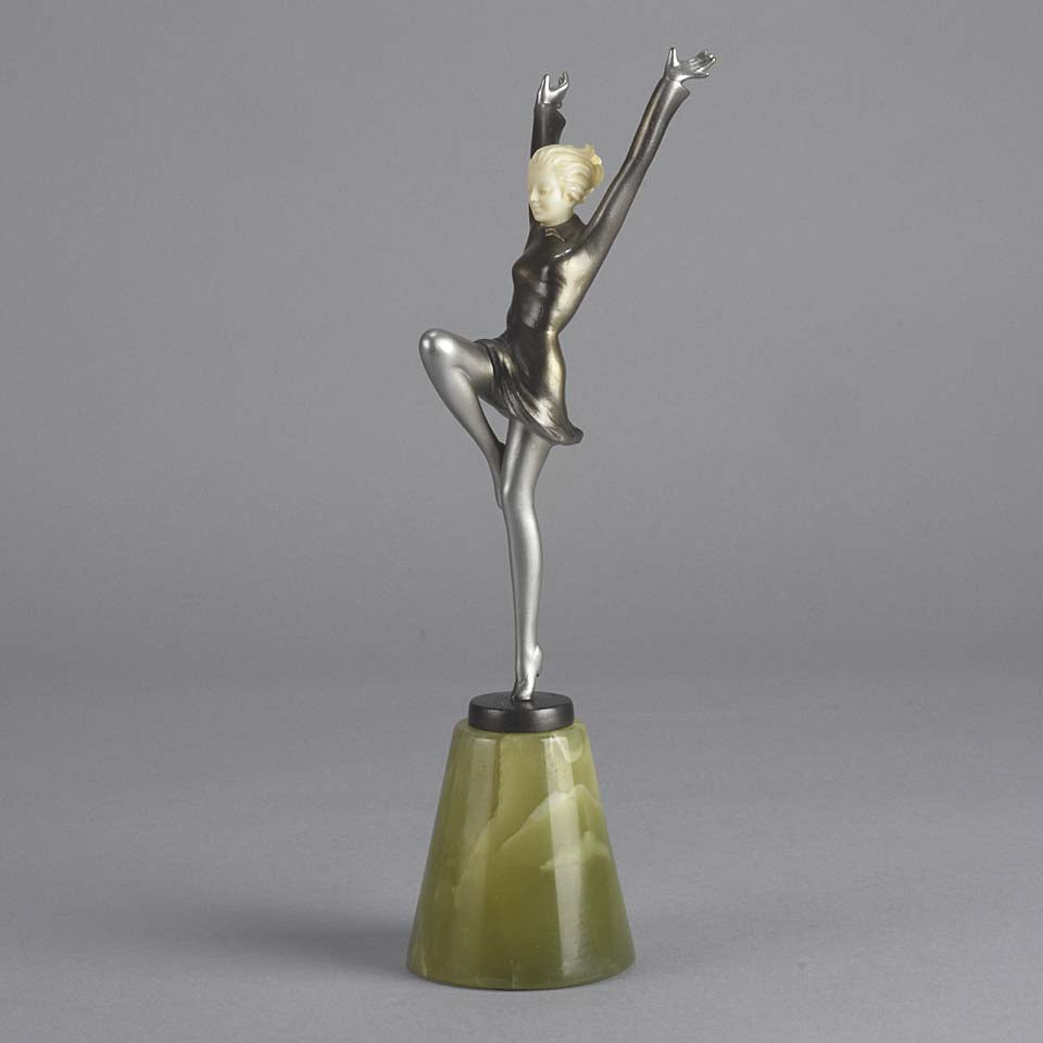 Lorenzl Arms Up Art Deco Figure