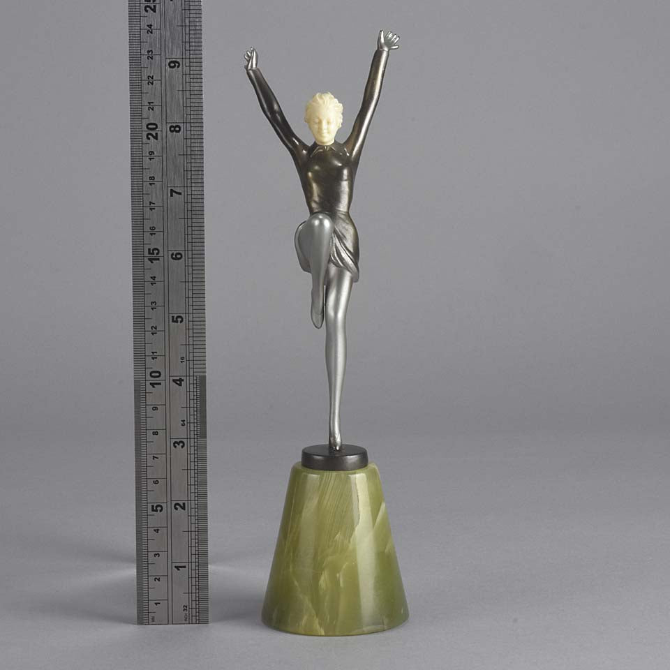 Lorenzl Arms Up Art Deco Figure