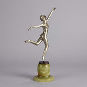 Art Deco Bronze By Josef Lorenzl Running Girl 